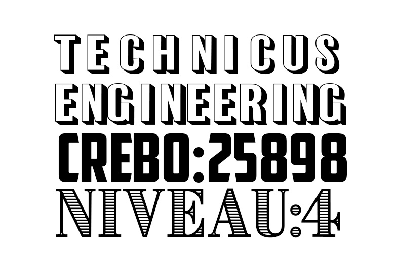stage plek Technicus engineering CREBO 25898